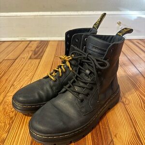 Dr. Martens Black Leather Lace-Up Boots